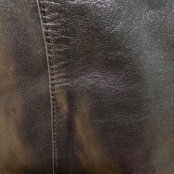 Vintage Modal New York Men's Black Genuine Leather Lined Vest w/ Pockets SZ XL - Picture 11 of 14